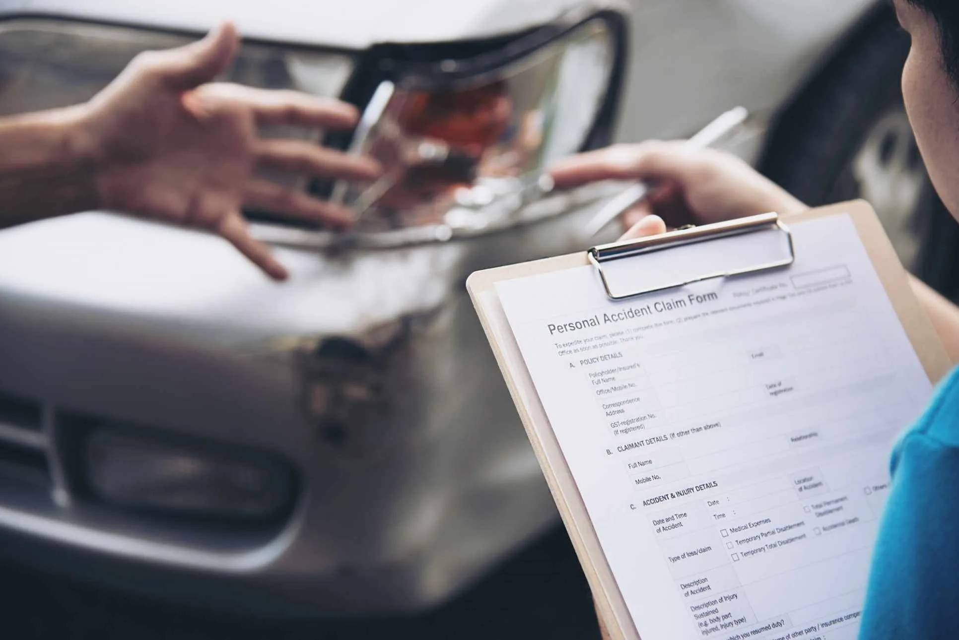 Motor vehicle accident lawyer Adelaide assisting an injured driver with a car accident compensation claim after a road collision.